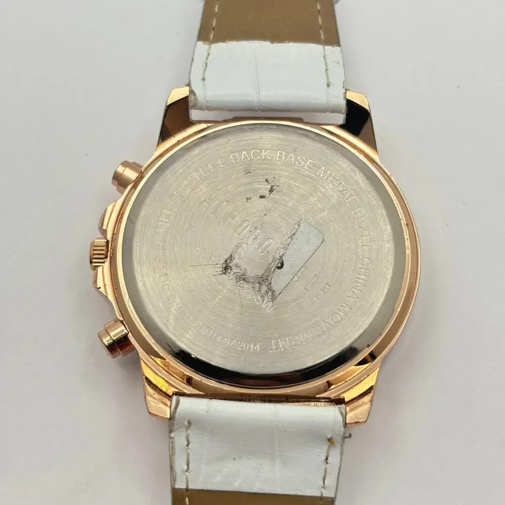 Rose Gold & White Aéropostale Men's Watch